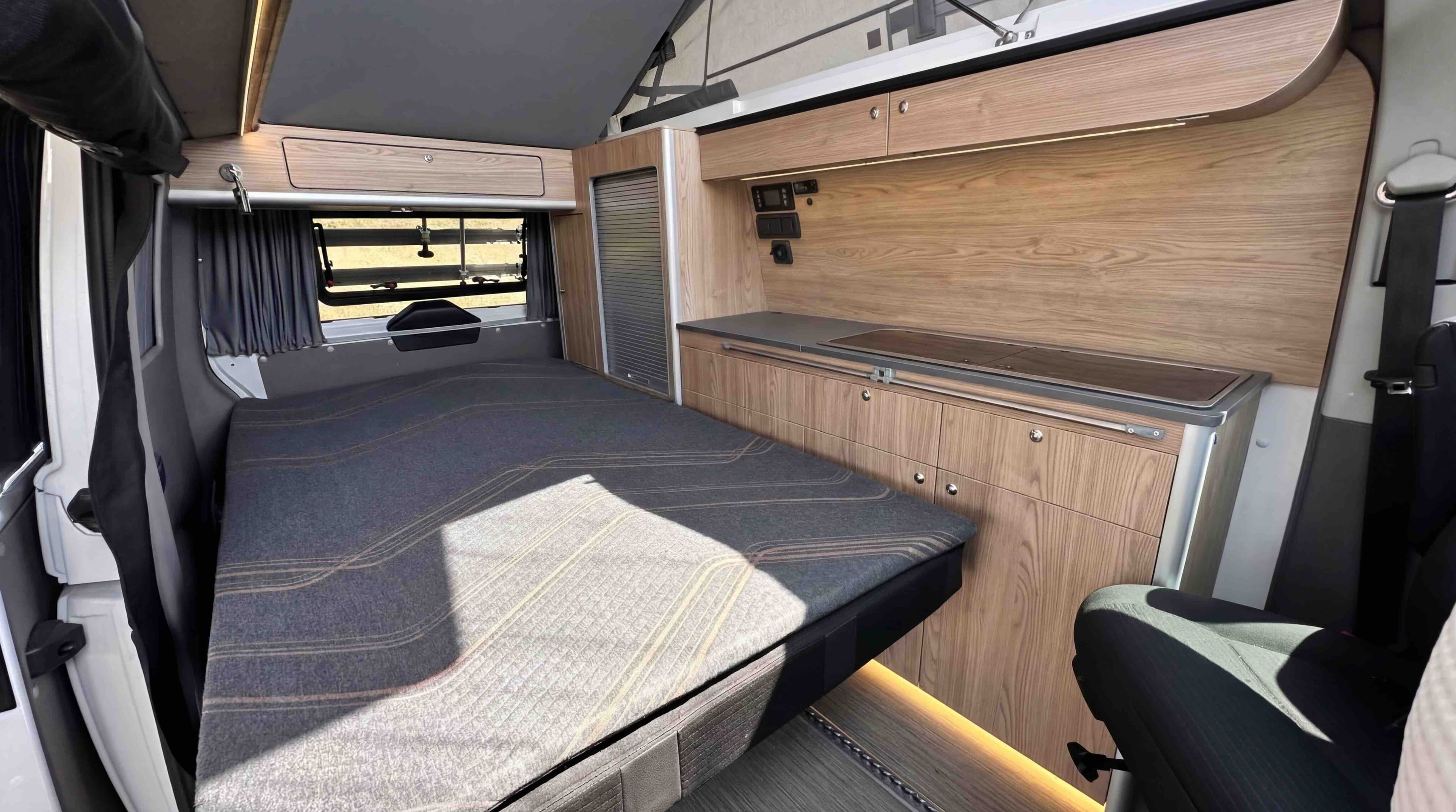 Nordic Explorer interior with bed layout