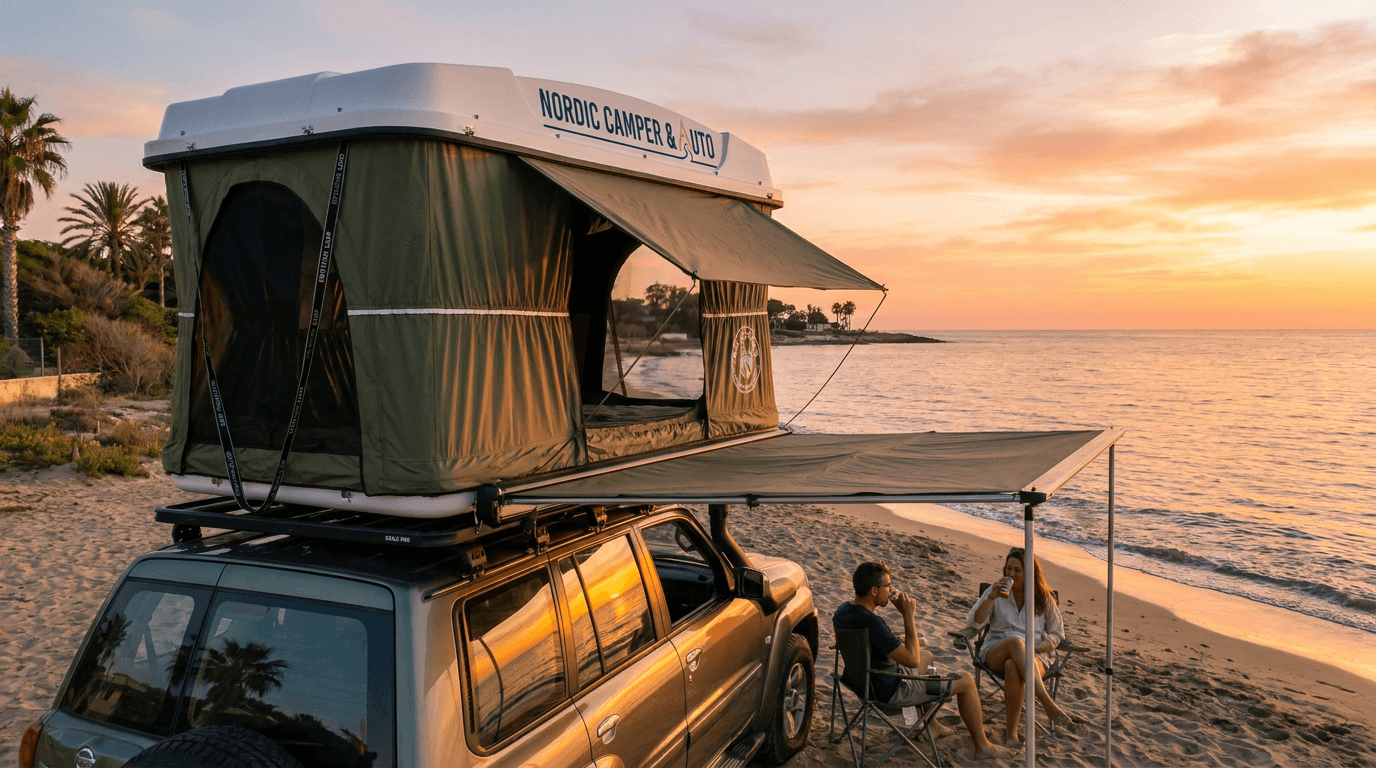 AB 130 Taktelt – Hard Shell Rooftop Tent for 2 Personer