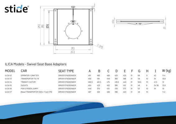 Swivel Seat Bases - ILICA