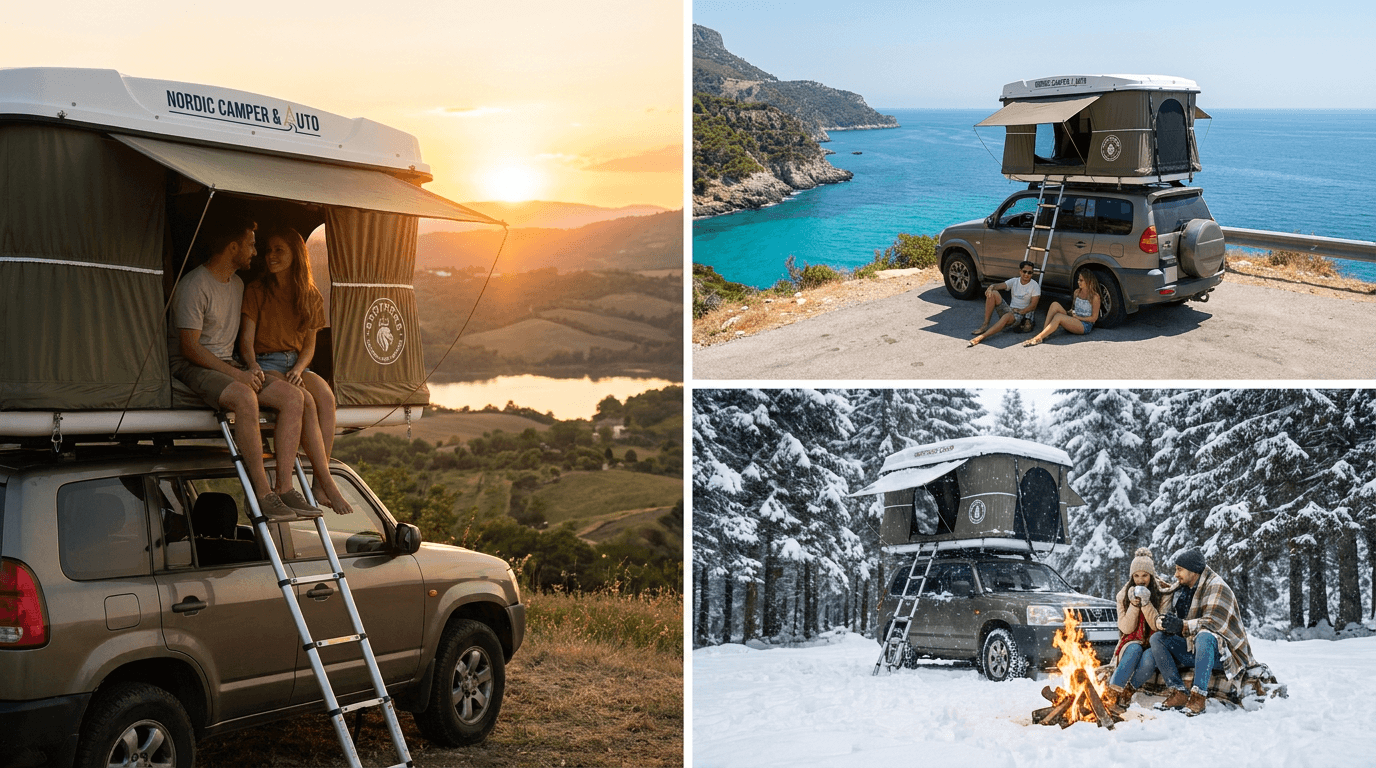 AB 130 Taktelt – Hard Shell Rooftop Tent for 2 Personer